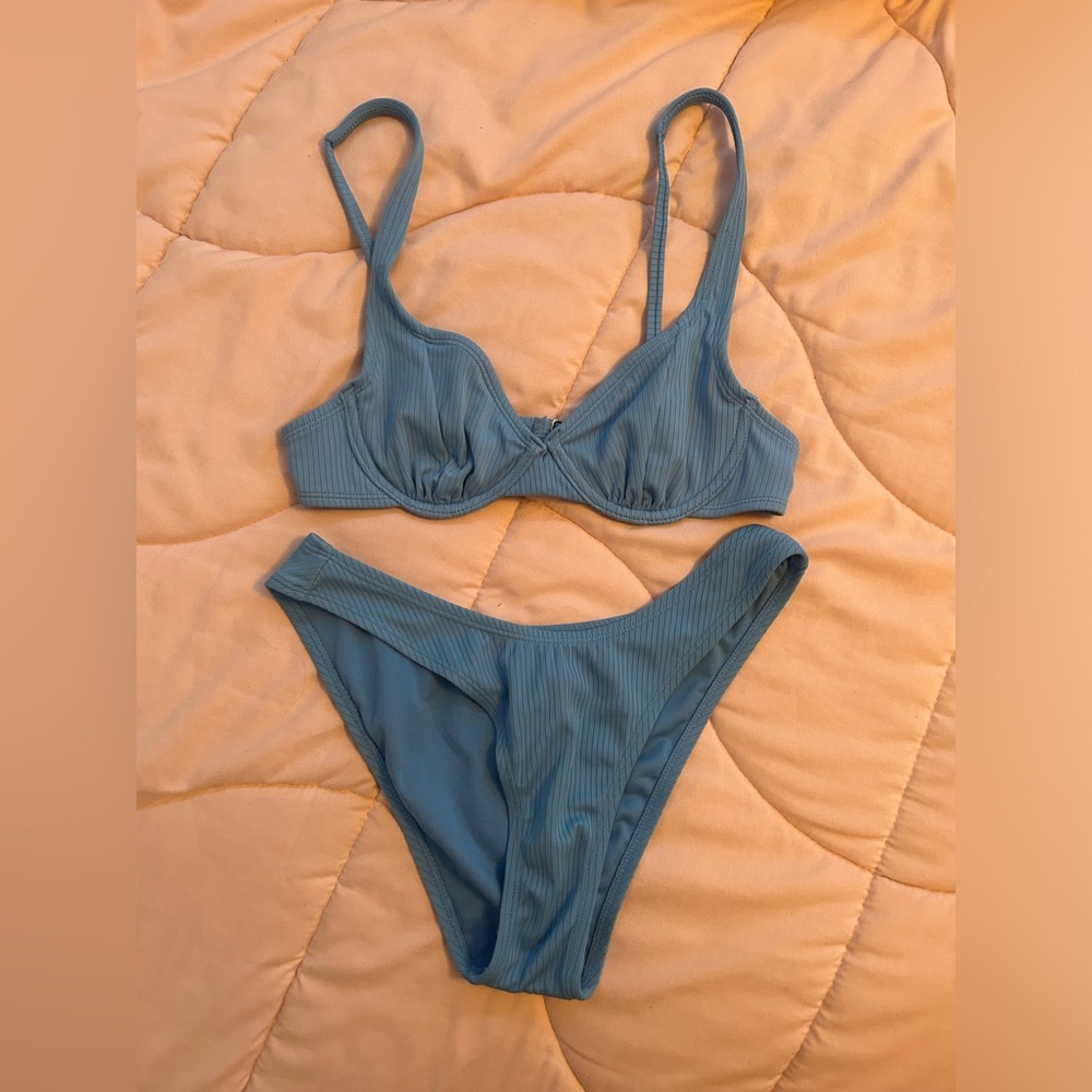 Light Blue Underwire Bikini